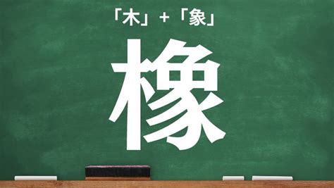 象木|木へんに象の読み方は？「橡」の5つの音読み訓読み